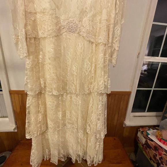1930’s  Lace Wedding-dress, Downton Abby Style - Picture 4 of 16